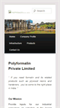 Mobile Screenshot of polyformalin.com